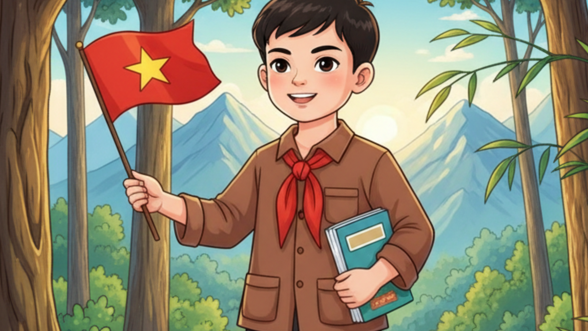 CẬU BÉ LIÊN LẠC BÊN DÒNG SUỐI