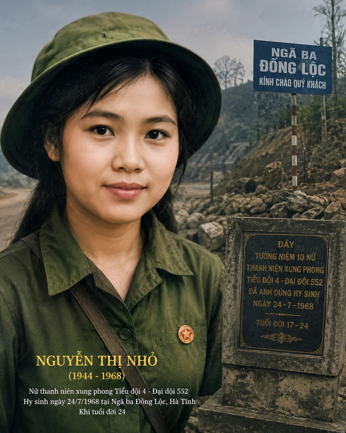Nguyễn Thị Nhỏ - Người nữ thanh niên xung phong kiên cường ở ngã ba Đồng Lộc