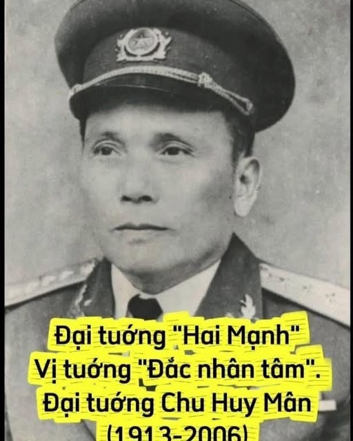 Đại tướng Chu Huy Mân - vị tướng đắc nhân tâm, đại tuớng "Hai Mạnh"