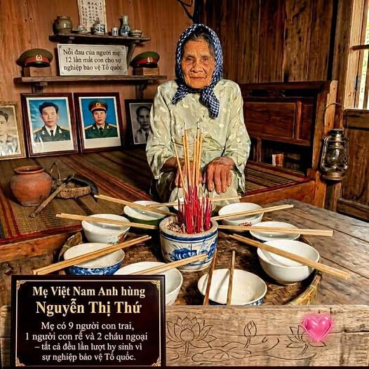 Mẹ Nguyễn Thị Thứ – Người mẹ có nhiều người thân hy sinh trong chiến tranh