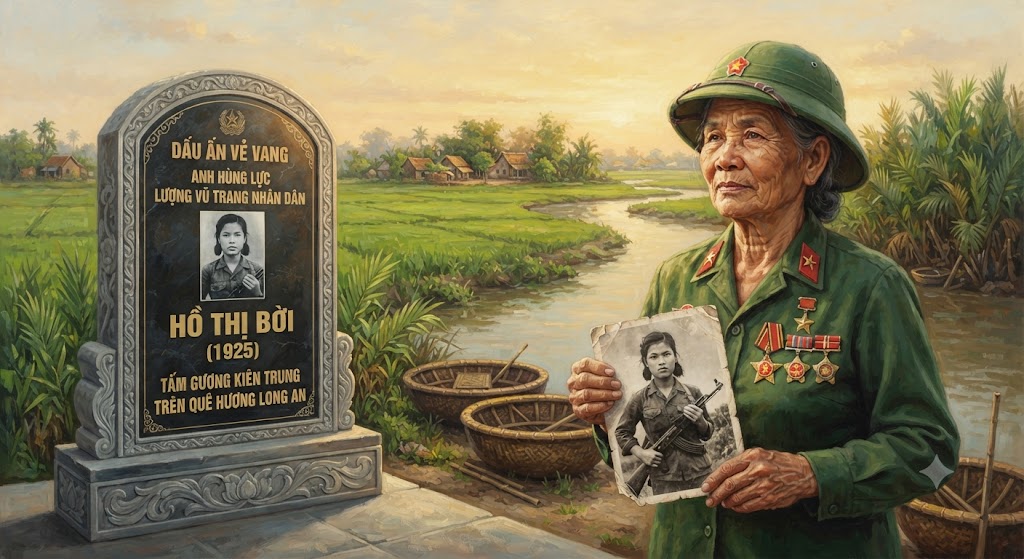 DẤU ẤN VẺ VANG: ANH HÙNG LỰC LƯỢNG VŨ TRANG NHÂN DÂN HỒ THỊ BỜI (1925) – TẤM GƯƠNG KIÊN TRUNG TRÊN QUÊ HƯƠNG LONG AN