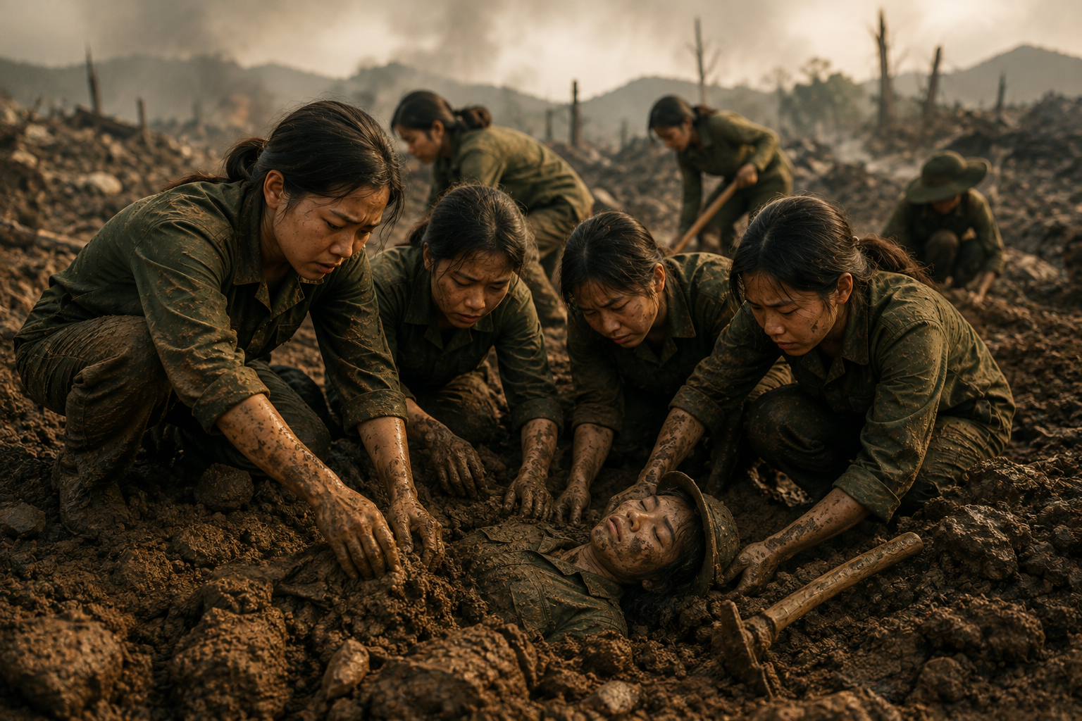 HỒ THỊ CÚC – BA NGÀY TÌM KIẾM GIỮA LÒNG ĐẤT - Khi tình đồng đội không để một người nằm lại