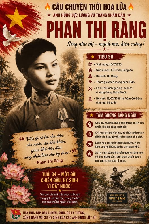CÂU CHUYỆN THỜI HOA LỬA -ANH HÙNG LIỆT SĨ PHAN THỊ RÀNG