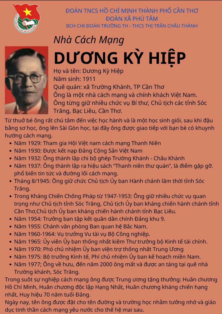 Nhà Cách Mạng DƯƠNG KỲ HIỆP