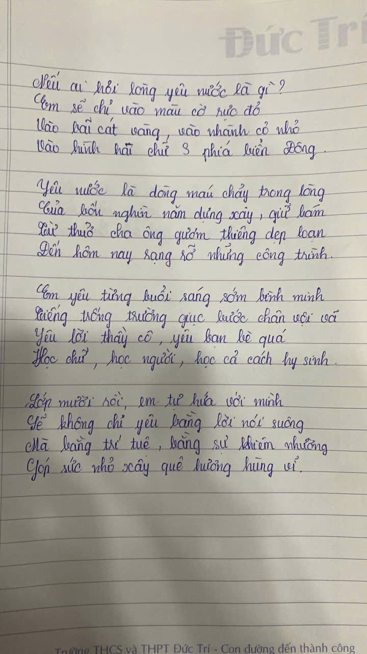 Nếu ai hỏi lòng yêu nước là gì?