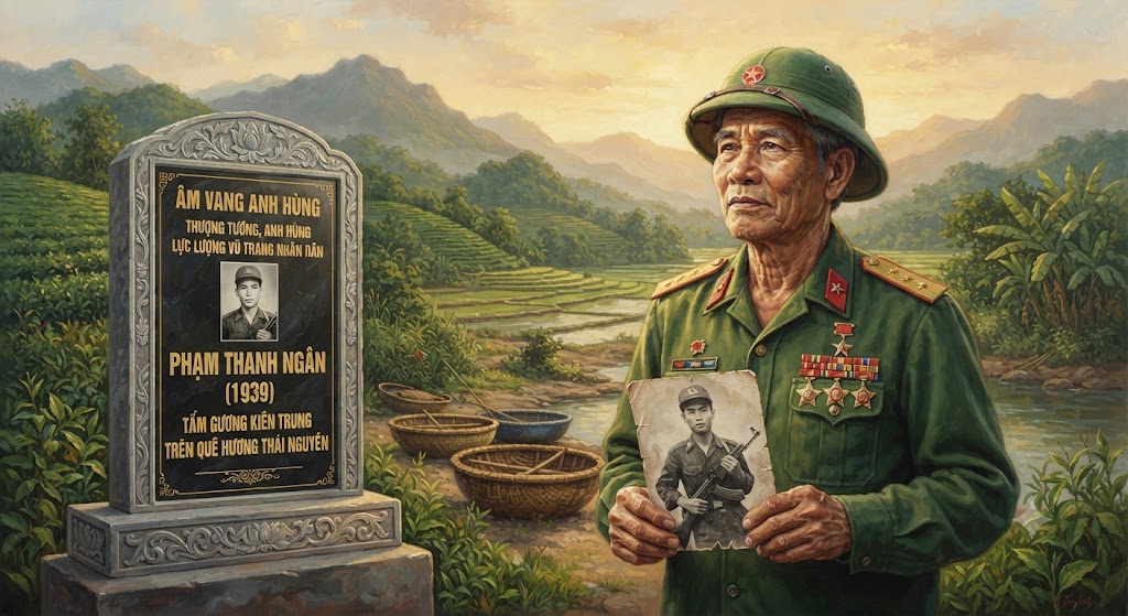 ÂM VANG ANH HÙNG: THƯỢNG TƯỚNG, ANH HÙNG LỰC LƯỢNG VŨ TRANG NHÂN DÂN PHẠM THANH NGÂN (1939) – TẤM GƯƠNG KIÊN TRUNG TRÊN QUÊ HƯƠNG THÁI NGUYÊN