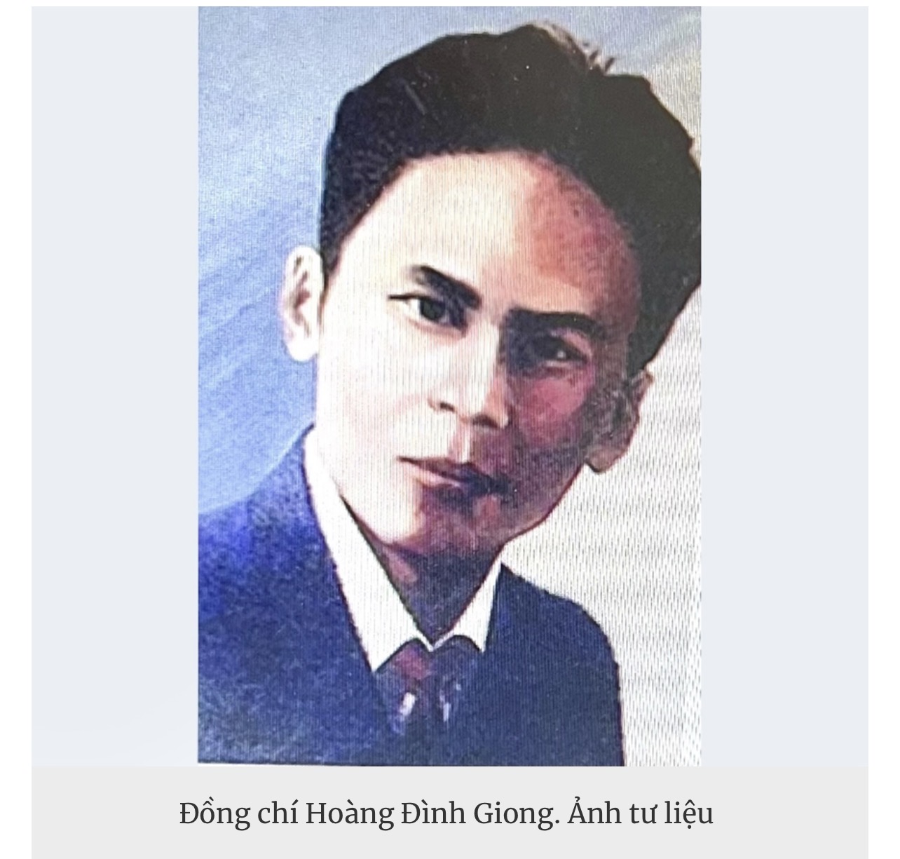 Đồng chí Hoàng Đình Giong - Nhà quân sự tài năng