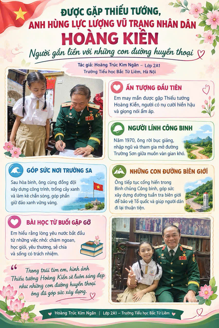 ĐƯỢC GẶP THIẾU TƯỚNG, ANH HÙNG LỰC LƯỢNG VŨ TRANG NHÂN DÂN HOÀNG KIỀN