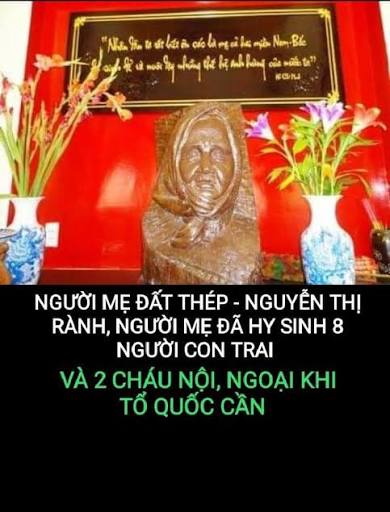 Mẹ Nguyễn Thị Rành – Đóa hoa bất tử trên vùng Đất Thép Thành Đồng