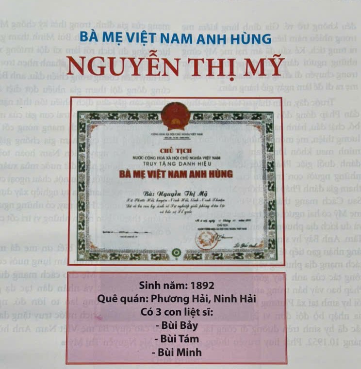 Ngôi nhà bên đầm Nại và truyền thống cách mạng kiên trung của đại gia đình Mẹ Mỹ