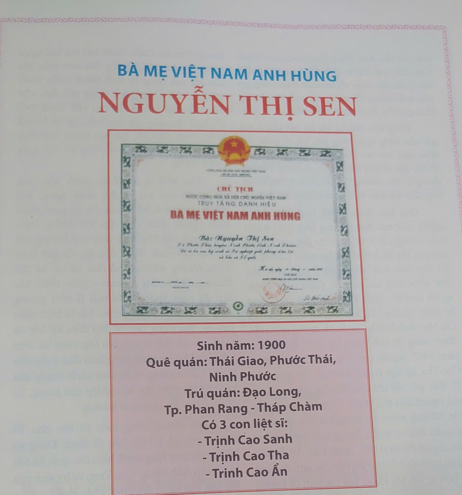 Bốn người thân ra đi, một đời Mẹ nén đau chờ ngày chiến thắng