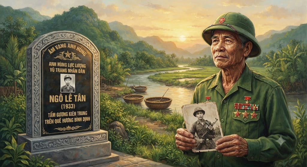 ÂM VANG ANH HÙNG: ANH HÙNG LỰC LƯỢNG VŨ TRANG NHÂN DÂN NGÔ LÊ TÂN (1933) – TẤM GƯƠNG KIÊN TRUNG TRÊN QUÊ HƯƠNG BÌNH ĐỊNH