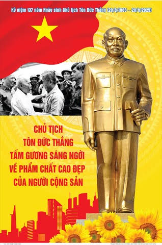CHỦ TỊCH TÔN ĐỨC THẮNG – TẤM GƯƠNG SÁNG VỀ LÒNG YÊU NƯỚC