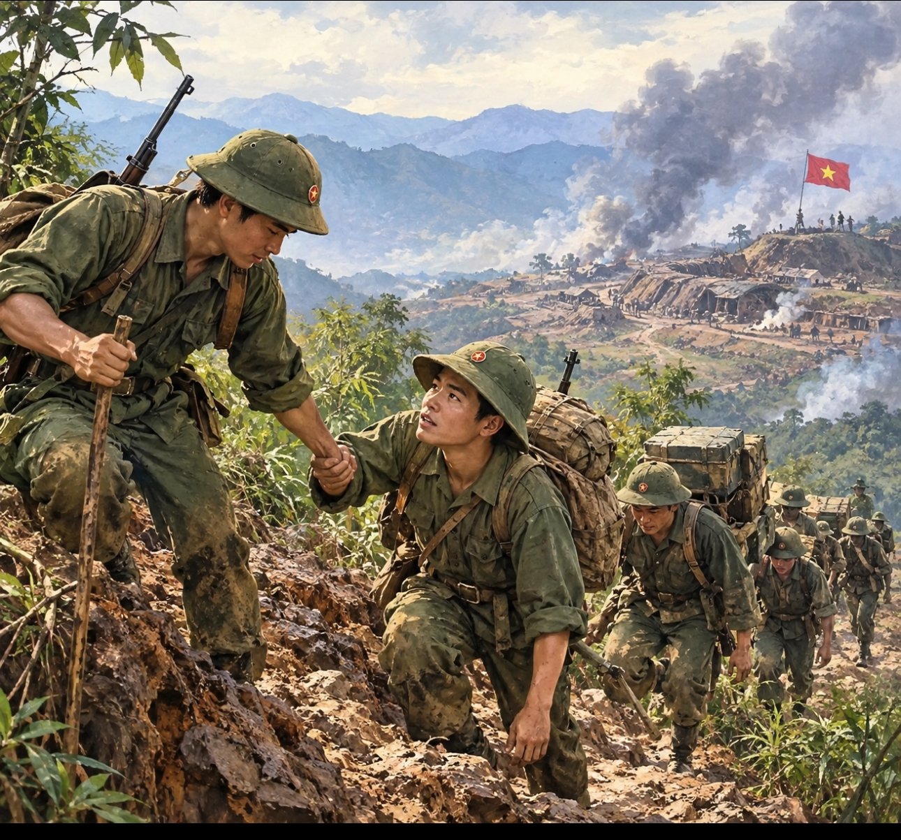 Kể lại câu chuyện có thật về người lính Điện Biên Phủ