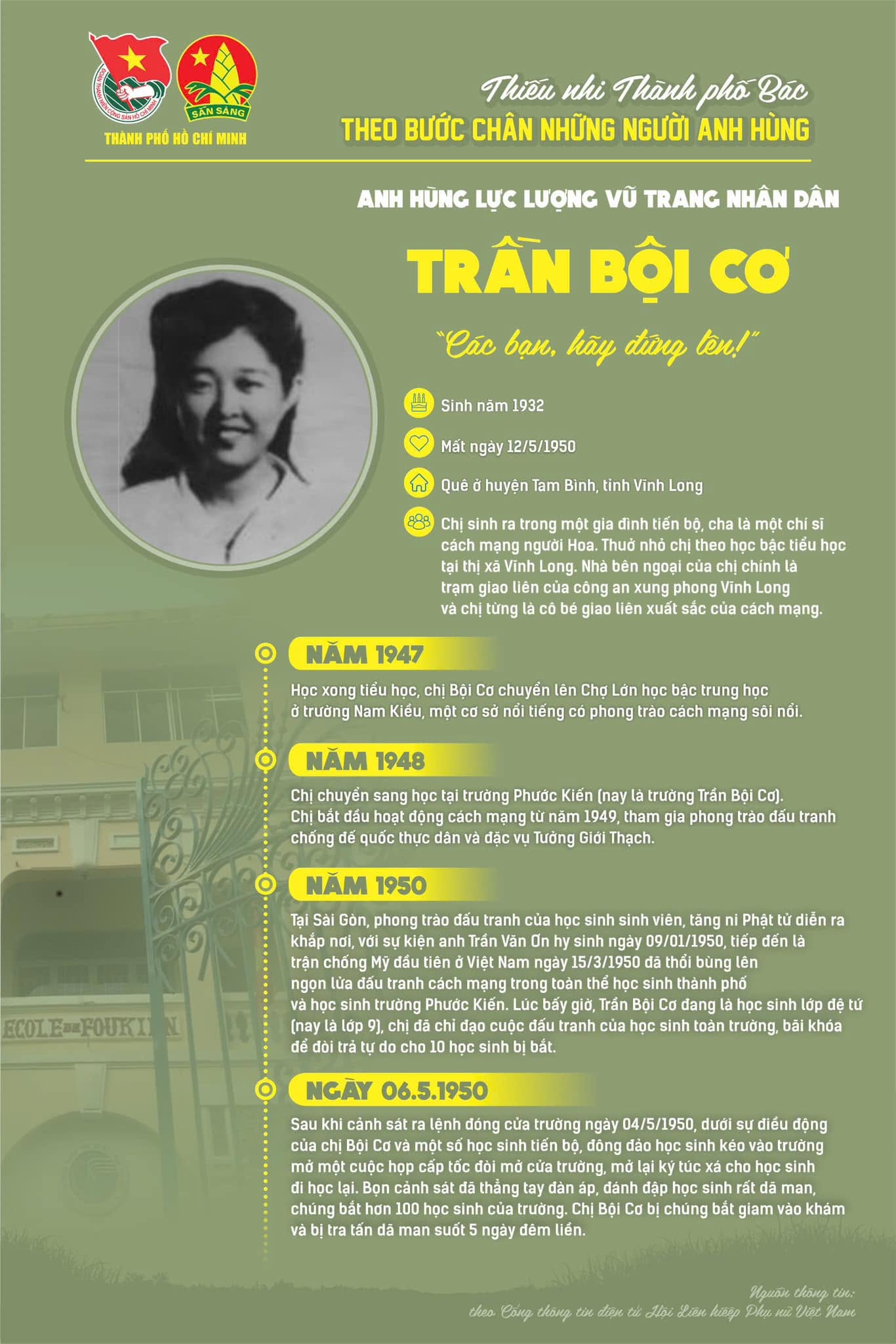 CHUYÊN MỤC "THEO BƯỚC CHÂN NHỮNG NGƯỜI ANH HÙNG"  [ANH HÙNG LỰC LƯỢNG VŨ TRANG NHÂN DÂN TRẦN BỘI CƠ]