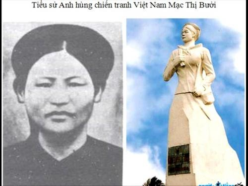 CÂU CHUYỆN THỜI HOA LỬA: ANH HÙNG LIỆT SĨ MẠC THỊ BƯỞI  Người nữ du kích kiên trung giữa vùng địch tạm chiếm
