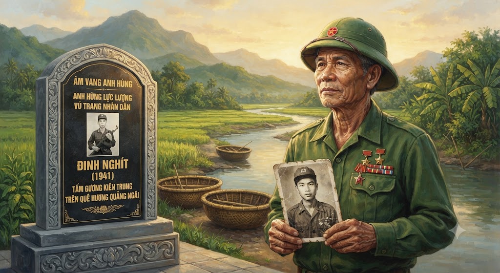 ÂM VANG ANH HÙNG: ANH HÙNG LỰC LƯỢNG VŨ TRANG NHÂN DÂN ĐINH NGHÍT (1941) – TẤM GƯƠNG KIÊN TRUNG TRÊN QUÊ HƯƠNG QUẢNG NGÃI