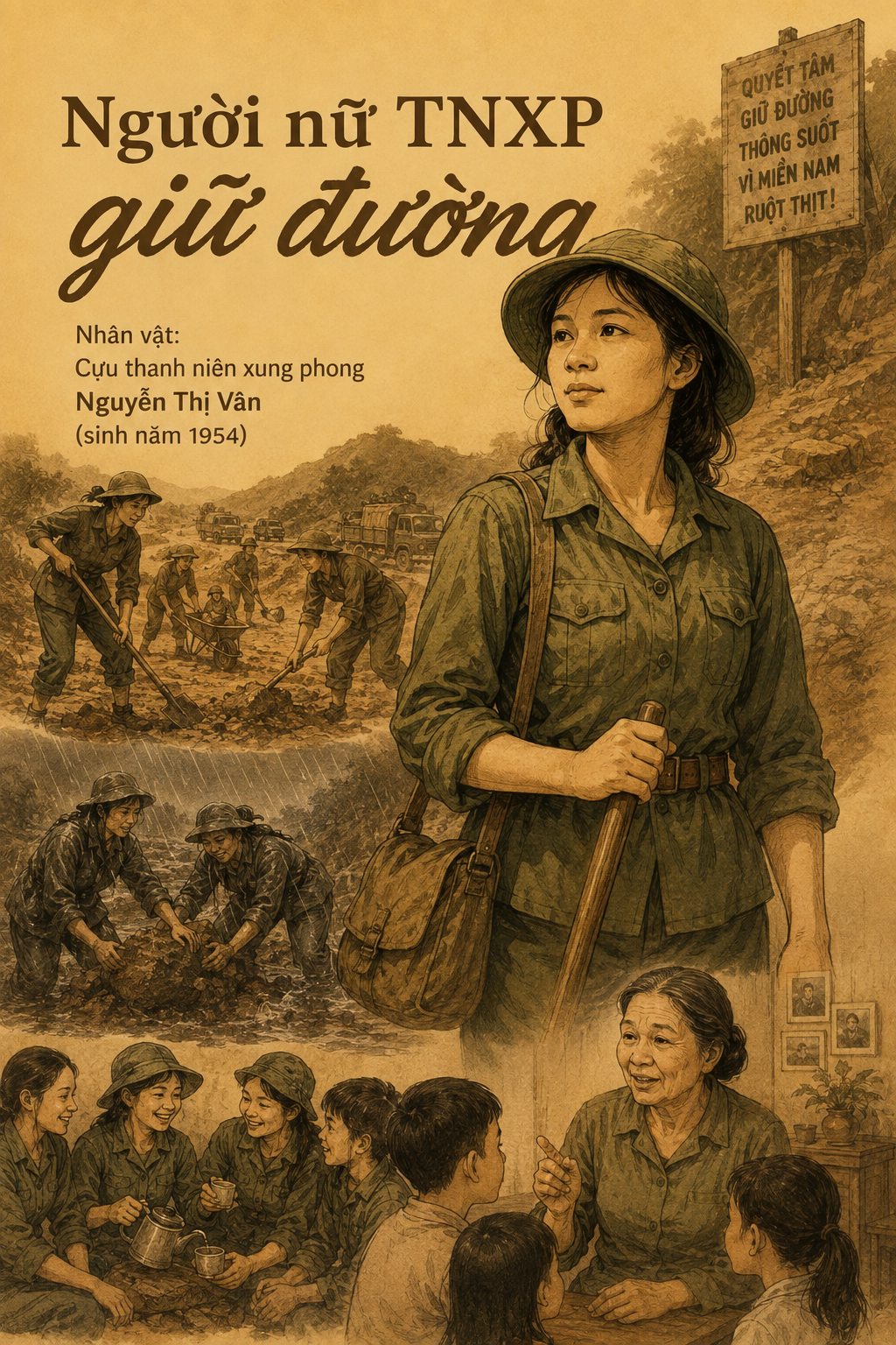 Người nữ TNXP giữ đường