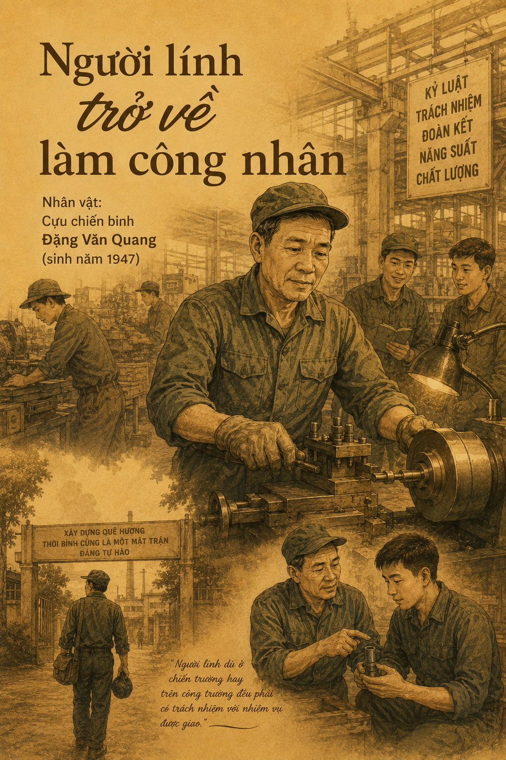 Người lính trở về làm công nhân
