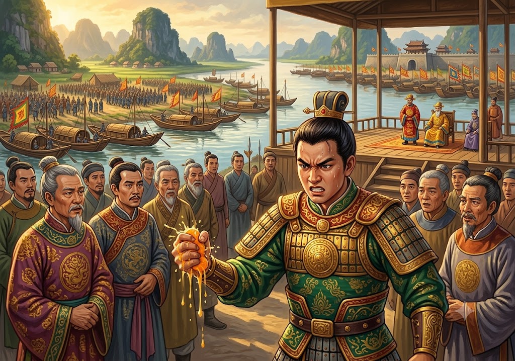 TRẦN QUỐC TOẢN – LÁ CỜ THÊU SÁU CHỮ VÀNG