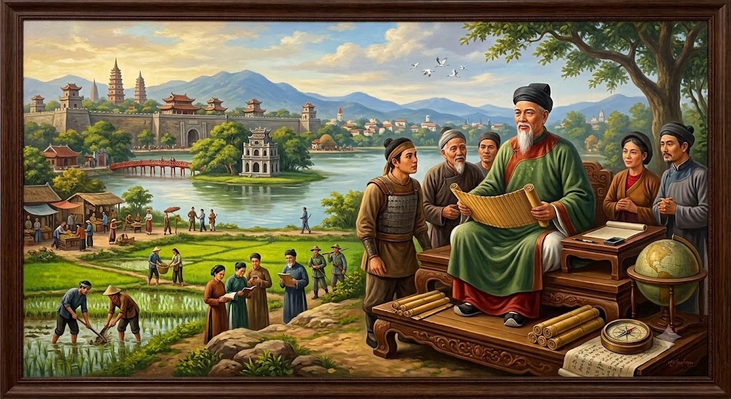 Nguyễn Trãi – nhà chính trị, nhà tư tưởng và danh nhân văn hóa tiêu biểu của dân tộc.