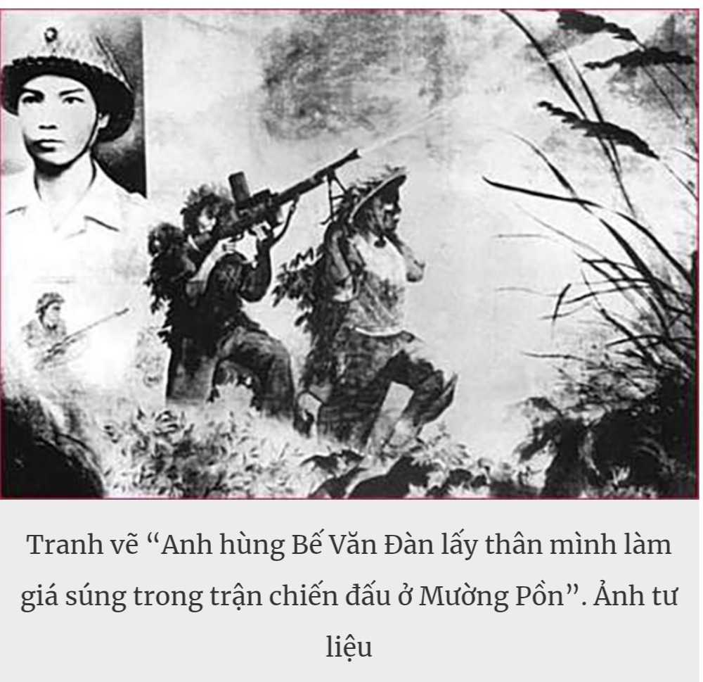 Anh hùng Bế Văn Đàn lấy thân mình làm giá súng