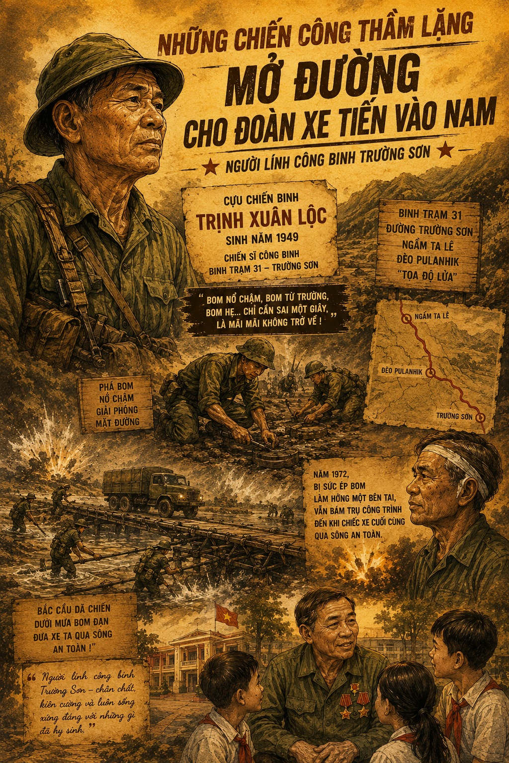 Người lính công binh Trường Sơn