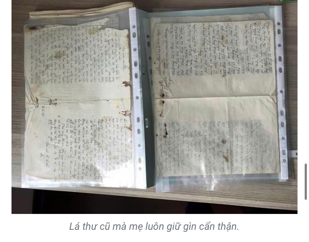 Những lá thư ấm áp giữa một thời chiến tranh khốc liệt