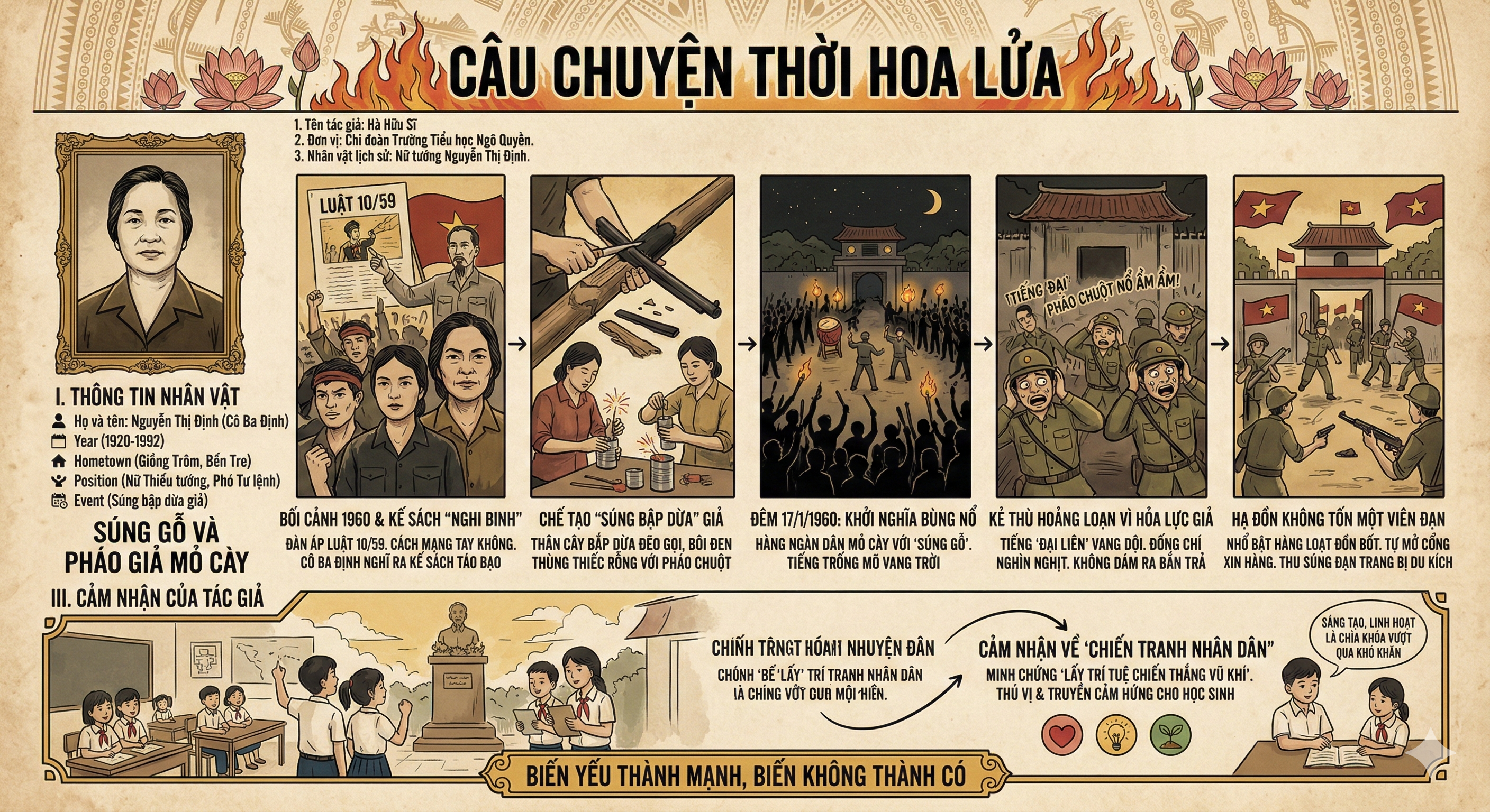 CÂU CHUYỆN THỜI HOA LỬA - Nữ tướng Nguyễn Thị Định