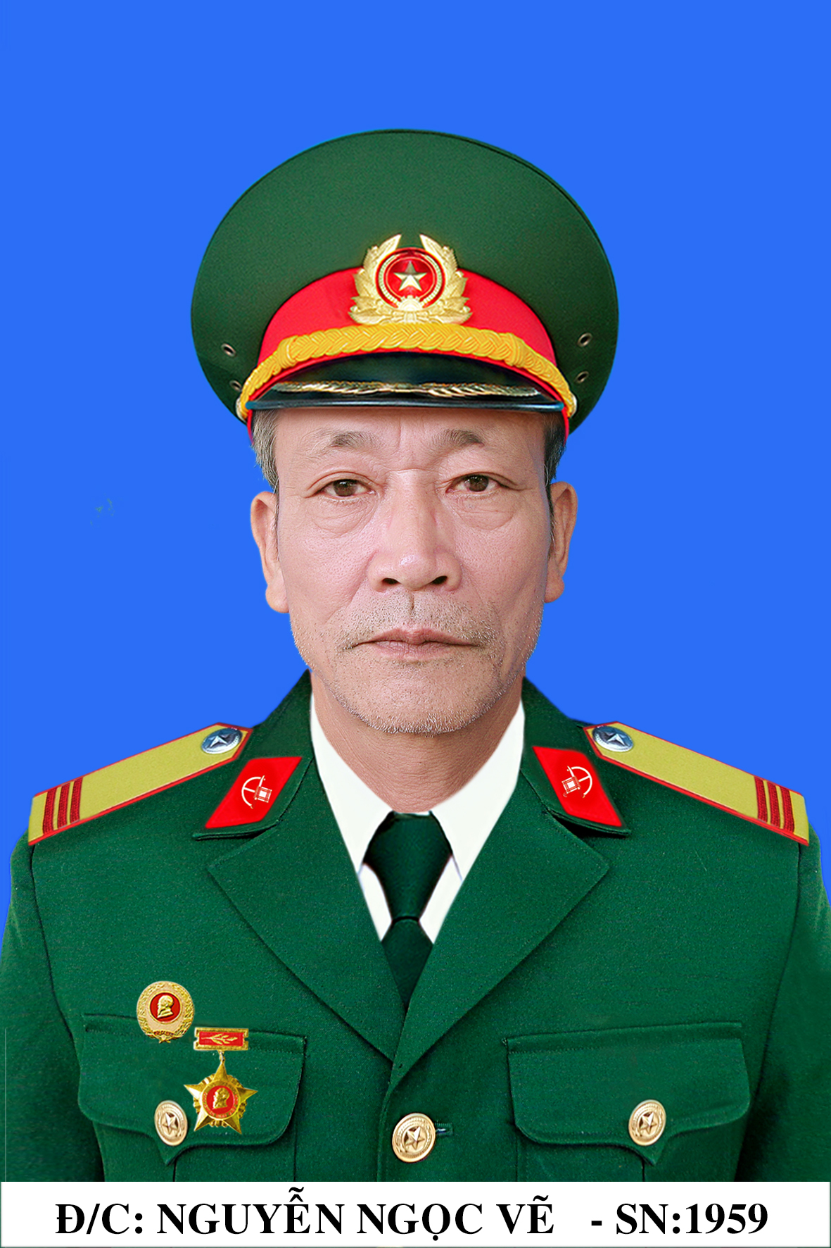 Đồng chí Nguyễn Ngọc Vẽ - chiến sĩ tham gia bảo vệ vùng biên
