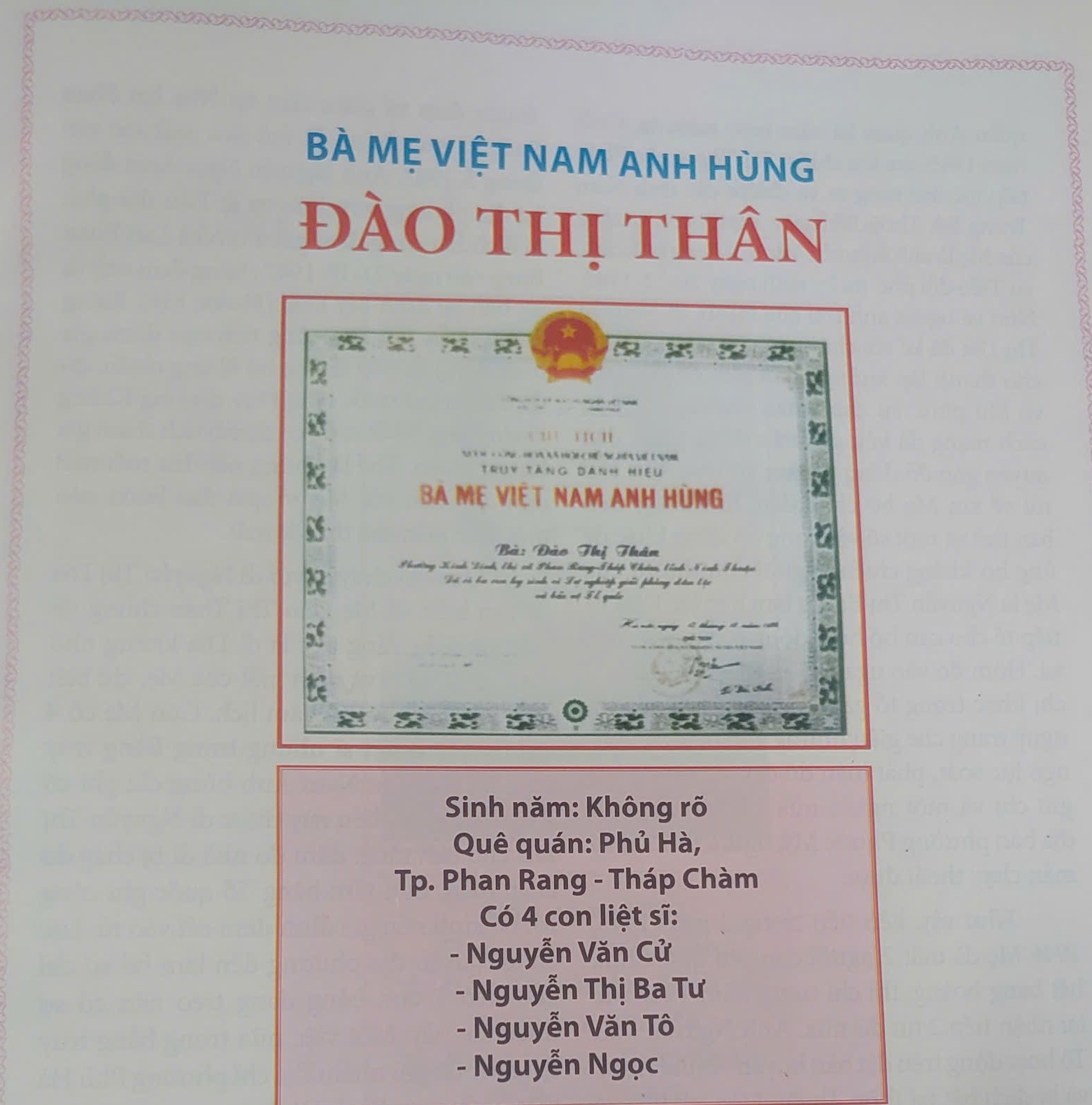 Bốn người con lần lượt ngã xuống – Một đời Mẹ chịu đựng nỗi đau