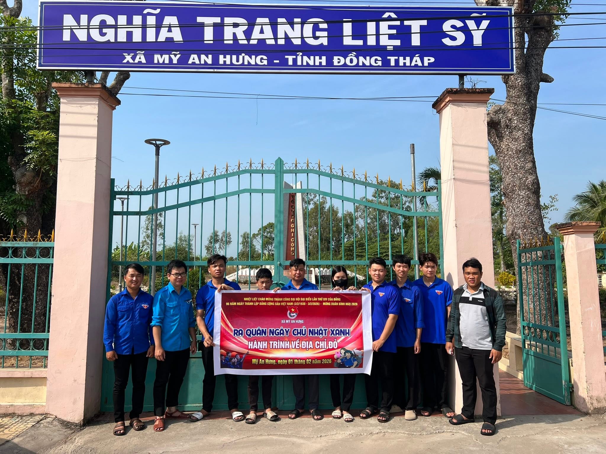 TUỔI TRẺ MỸ AN HƯNG TỔ CHỨC HOẠT ĐỘNG NGÀY NGÀY CHỦ NHẬT XANH – HÀNH TRÌNH VỀ ĐỊA CHỈ ĐỎ.