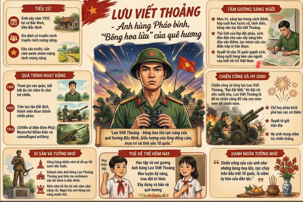 Anh hùng pháo binh Bông hoa lửa của quê hương