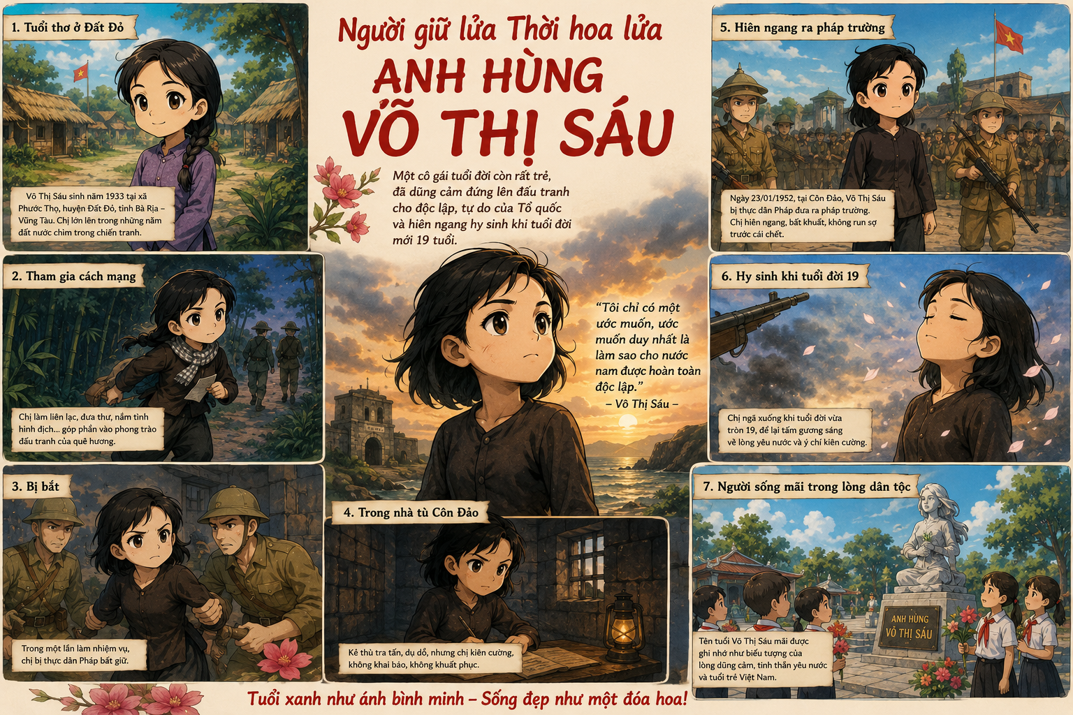 NGƯỜI GIỮ LỬA THỜI HOA LỬA "ANH HÙNG VÕ THỊ SÁU"