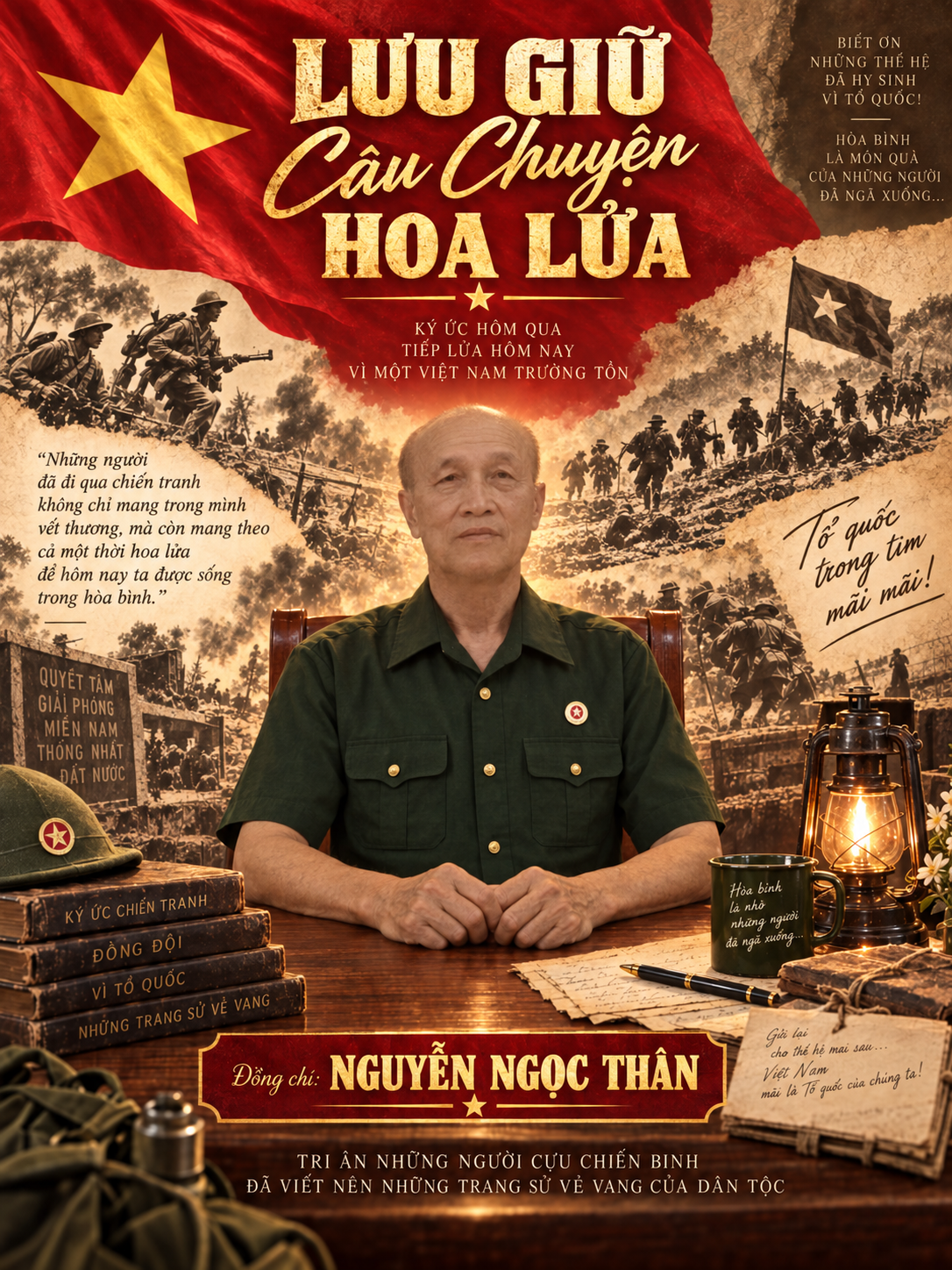 CỰU CHIẾN BINH NGUYỄN NGỌC THÂN Tuổi trẻ đi qua những năm tháng chiến tranh