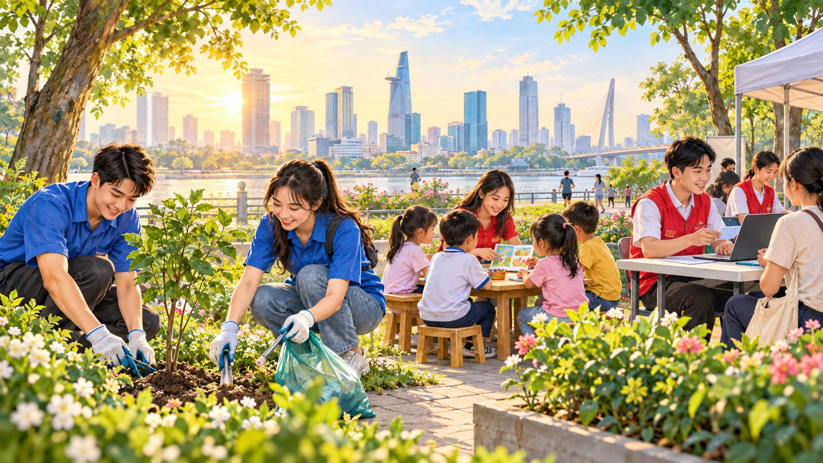 VIẾT TIẾP MÙA HOA LỬA BẰNG NHỮNG VIỆC LÀM BÌNH DỊ