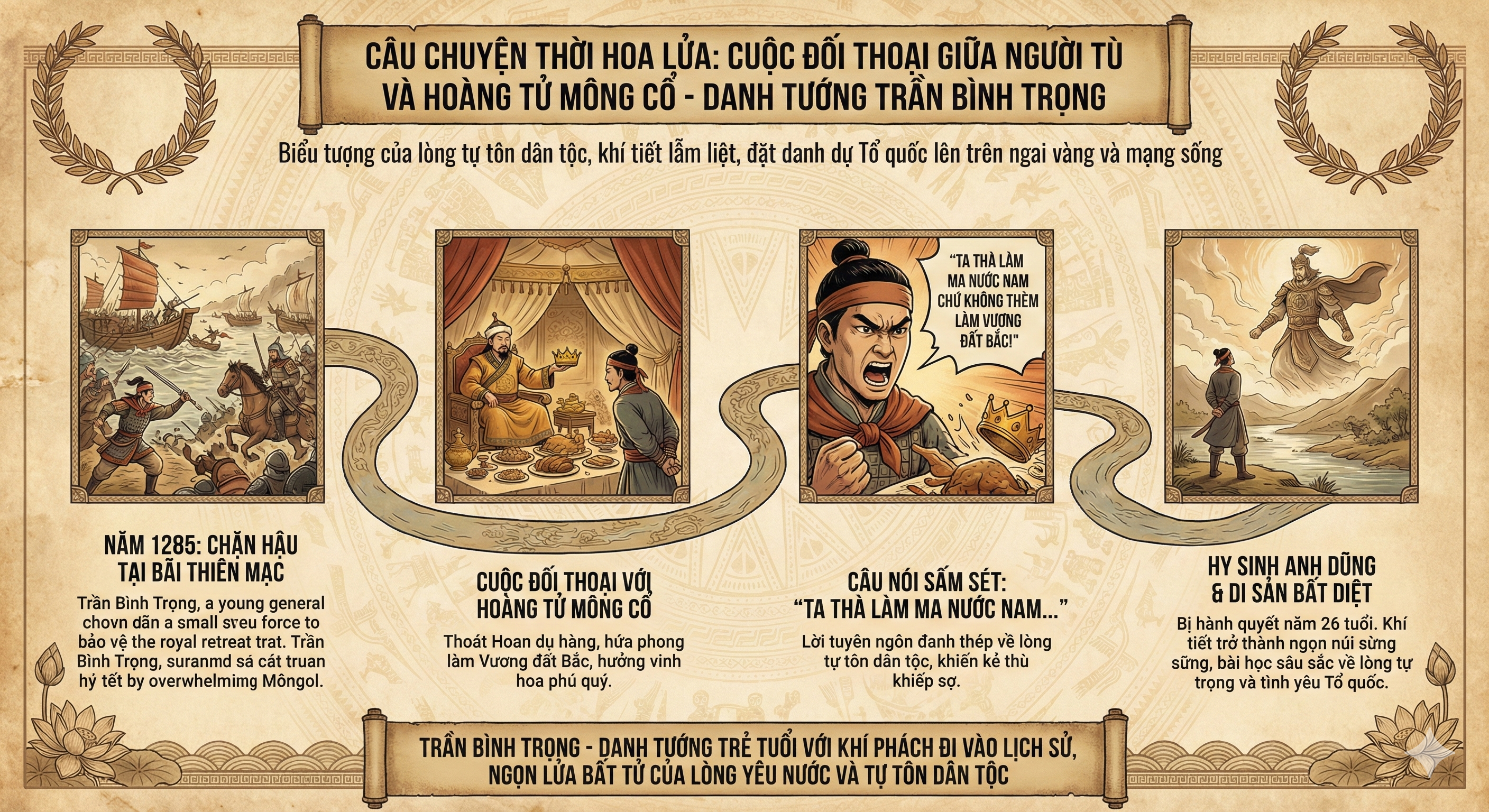 CUỘC ĐỐI THOẠI GIỮA NGƯỜI TÙ VÀ HOÀNG TỬ MÔNG CỔ