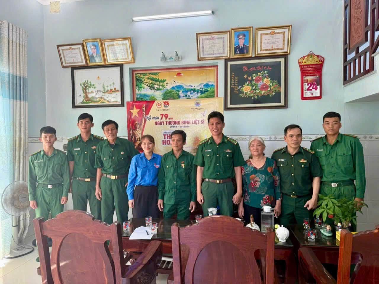💙 TUỔI TRẺ TỊNH KHÊ THỰC HIỆN ĐỀ ÁN “CÂU CHUYỆN THỜI HOA LỬA” THĂM HỎI, GIAO LƯU VỚI THƯƠNG BINH NGUYỄN VĂN SAU