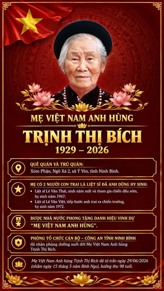 Mẹ Trịnh Thị Bích: Bản hùng ca thầm lặng của người Mẹ đất cố đô