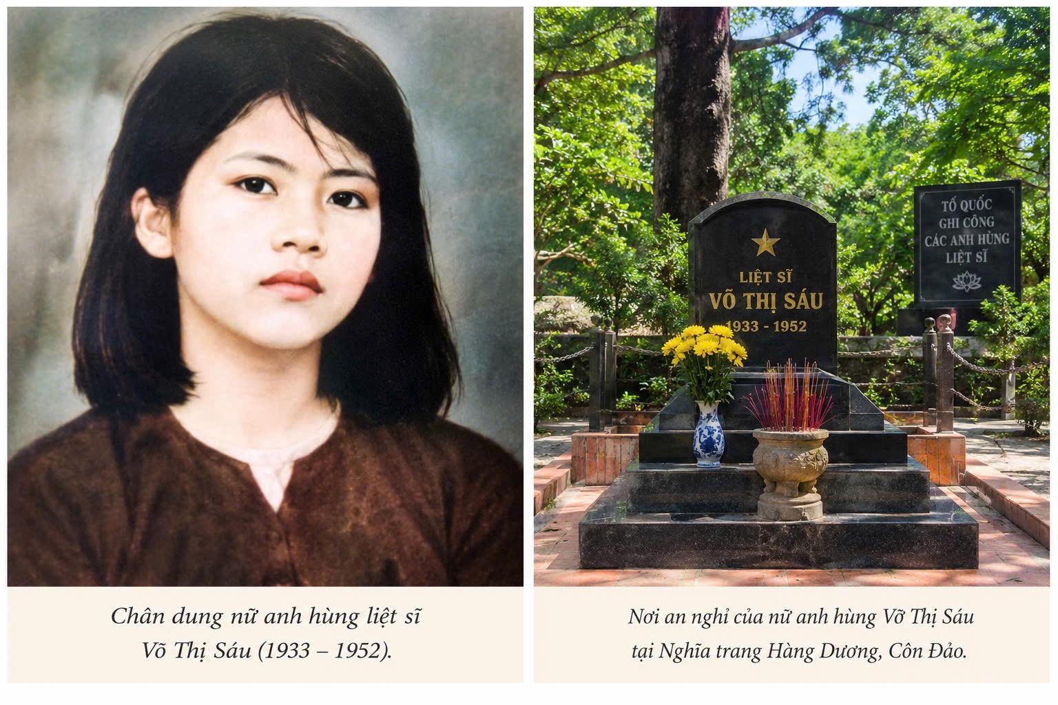 Võ Thị sáu là người có sức sống ngọn lửa bất diệt của tuổi trẻ đất t đỏ