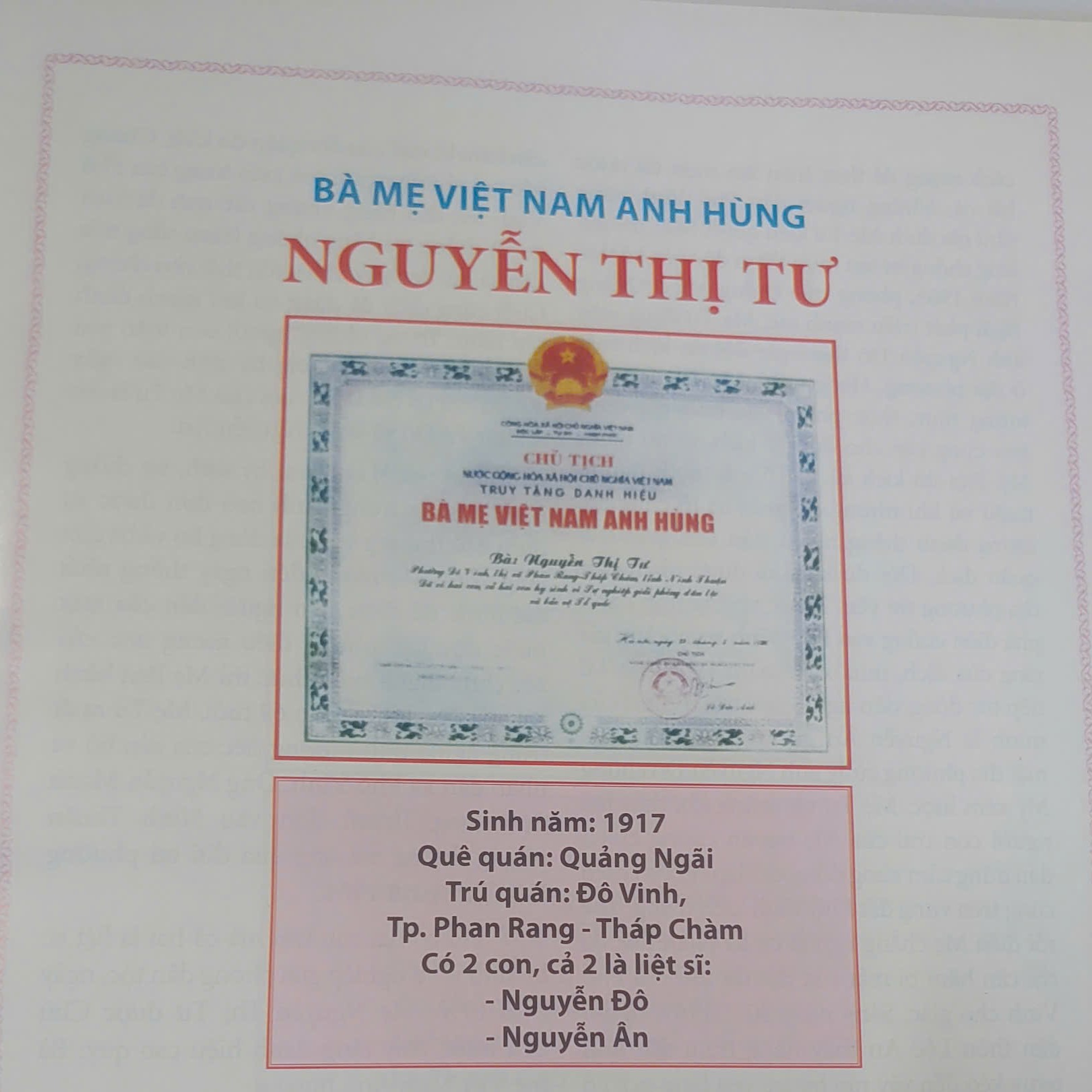 Hai núm ruột cùng hy sinh trong một ngày