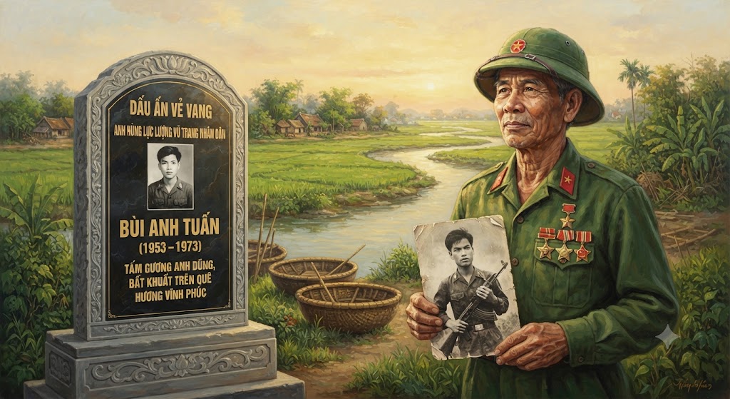 DẤU ẤN VẺ VANG: ANH HÙNG LỰC LƯỢNG VŨ TRANG NHÂN DÂN BÙI ANH TUẤN (1953–1973) – TẤM GƯƠNG ANH DŨNG, BẤT KHUẤT TRÊN QUÊ HƯƠNG VĨNH PHÚC