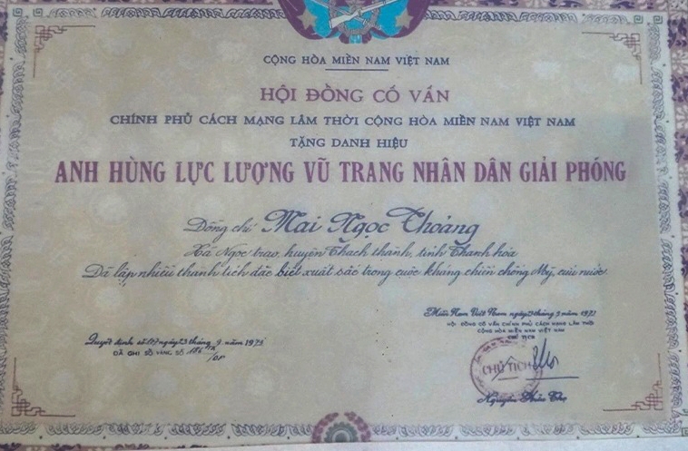 Anh hùng Mai Ngọc Thoảng