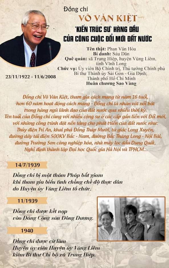 Thủ tướng Võ Văn Kiệt – Người góp phần đưa đất nước bước vào thời kỳ đổi mới
