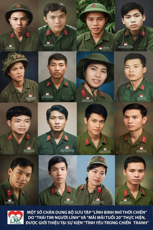 LẦN ĐẦU TIÊN CÓ BỘ SƯU TẬP CHÂN DUNG “LÍNH BINH NHÌ THỜI CHIẾN”