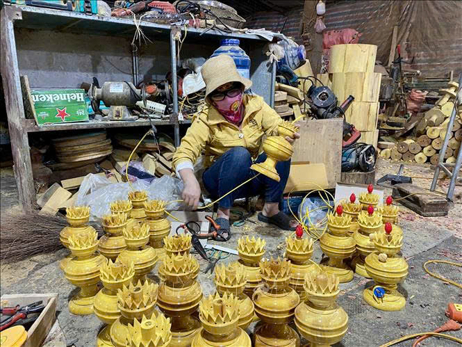 Làng mộc Thái Yên 400 năm tuổi ở Hà Tĩnh vào vụ Tết