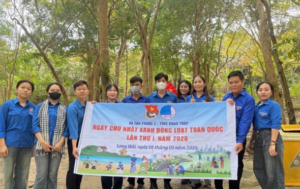 TÂN PHƯỚC 2: RA QUÂN NGÀY CHỦ NHẬT XANH – GÌN GIỮ  GIÁ TRỊ LỊCH SỬ “THỜI HOA LỬA”