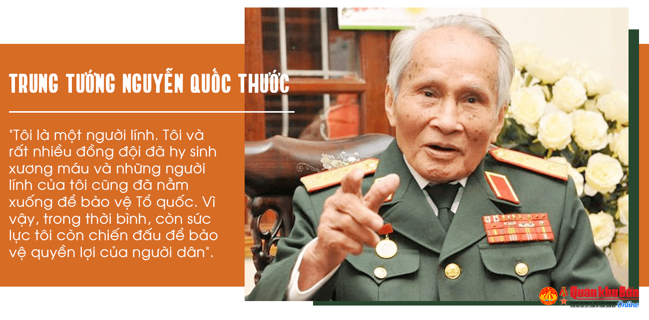 TRUNG TƯỚNG NGUYỄN QUỐC THƯỚC: NĂM THÁNG HOA LỬA VÀ TRÁI TIM NGƯỜI LÍNH