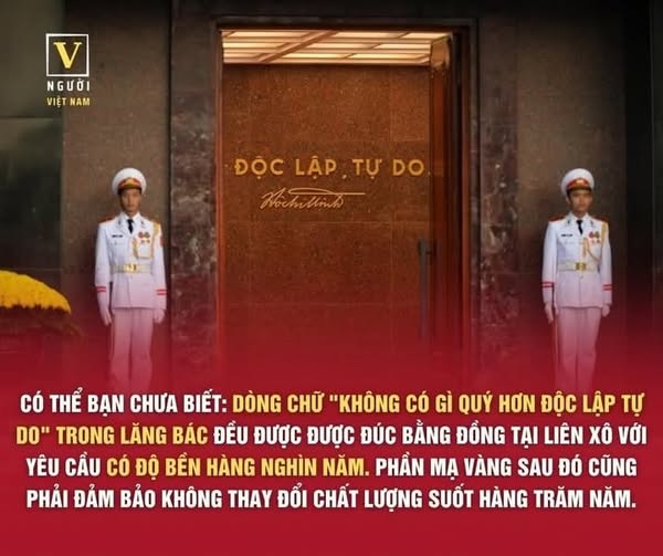 "KHÔNG CÓ GÌ QUÝ HƠN ĐỘC LẬP TỰ DO"