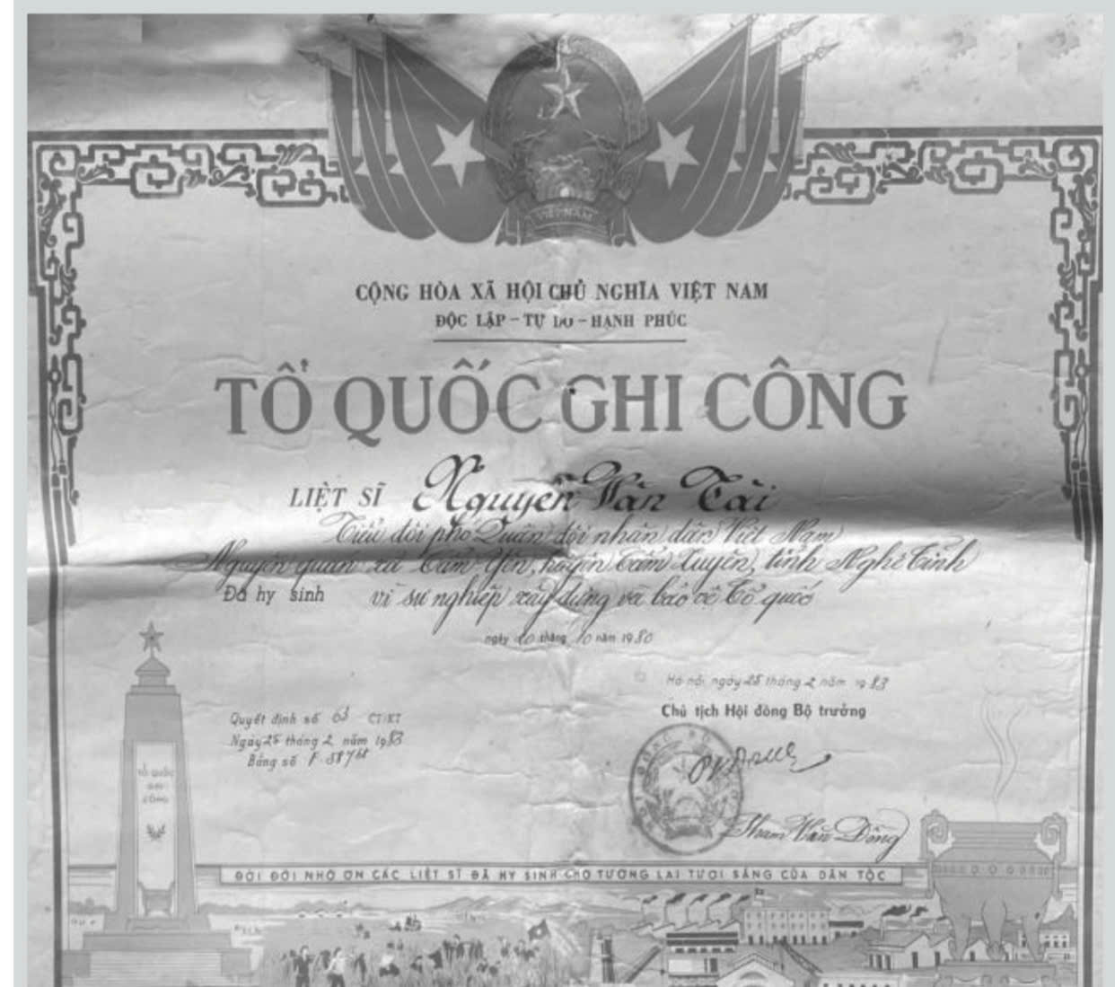 LIỆT SĨ NGUYỄN VĂN TÀI - SAU LẦN TRỞ LẠI